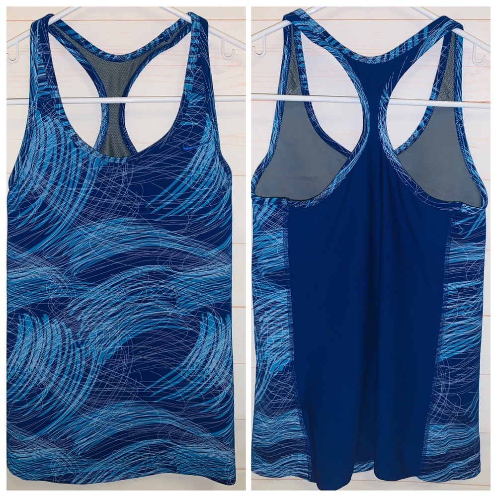 Nike Dri-Fit Blue Racerback Workout Top Small